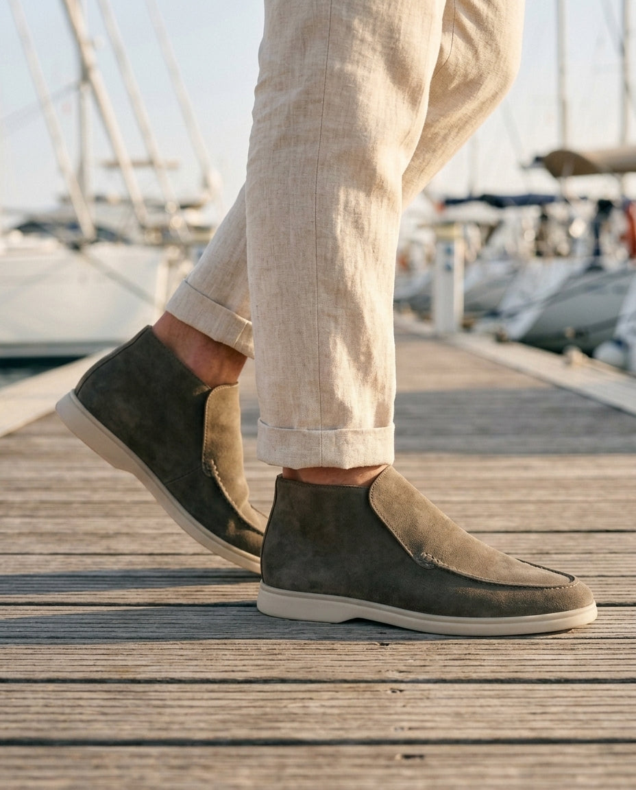 Walter™ | High-Top Loafers Olive Green