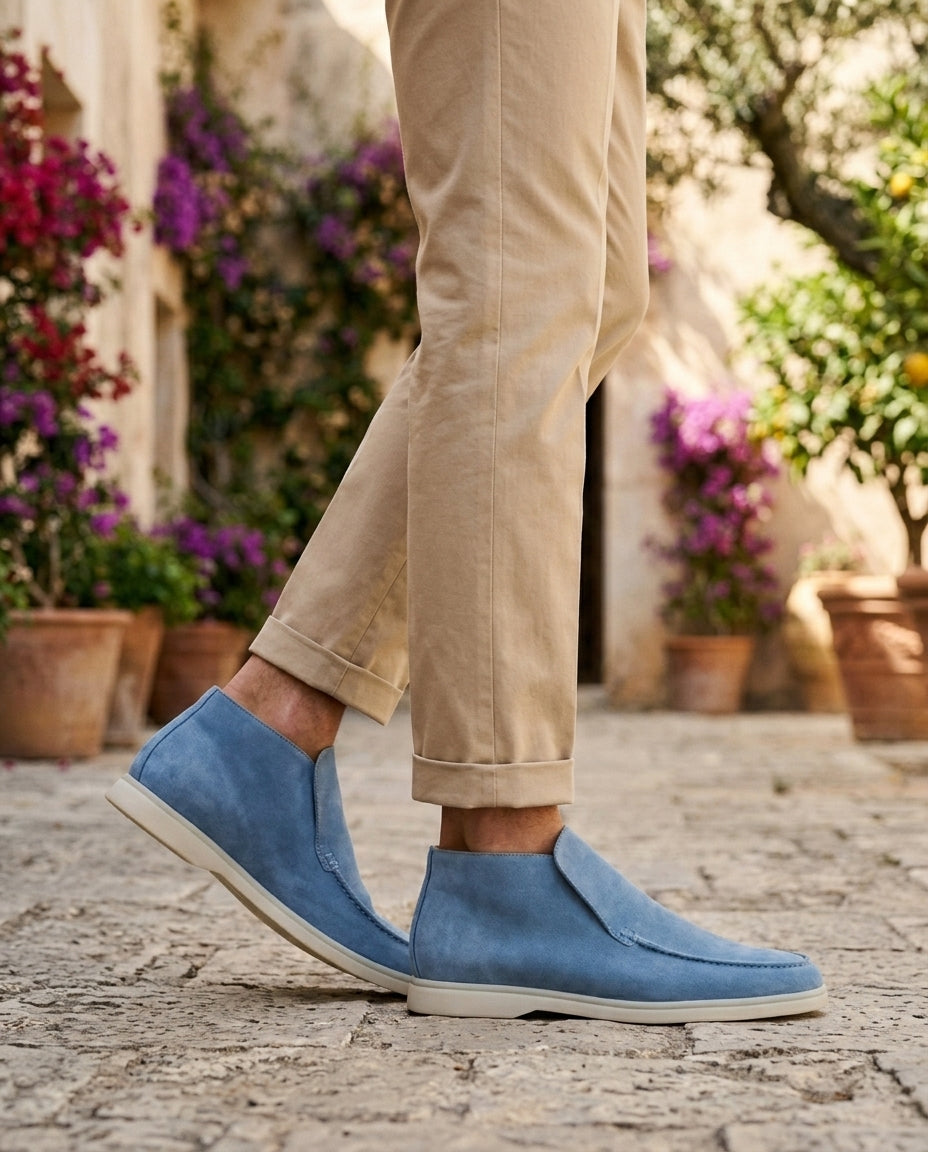 Noel™ | High-Top Loafers Sky Blue