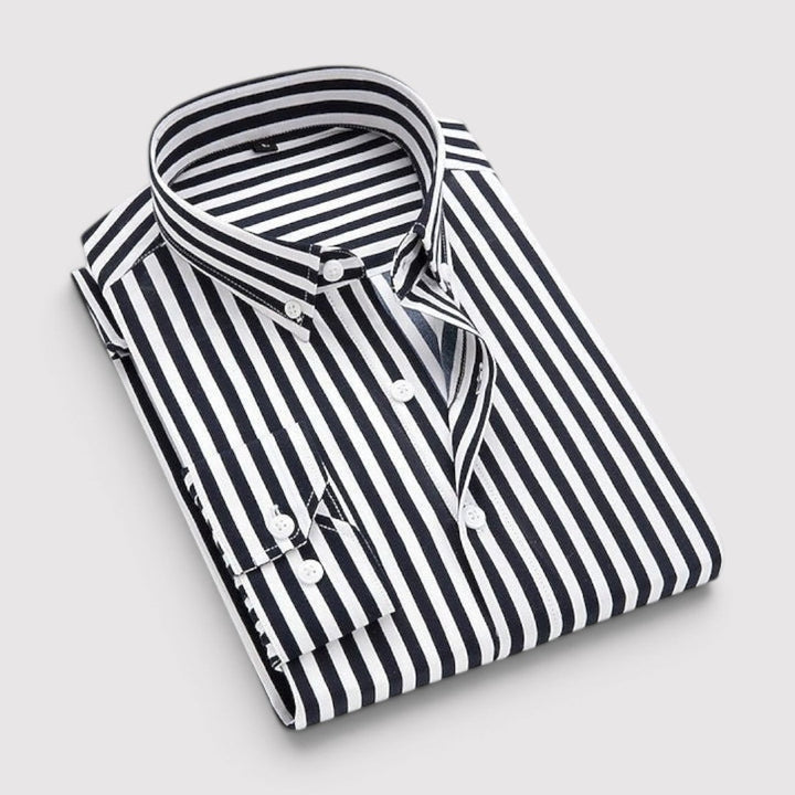 David™ | Striped Button-Front Shirt