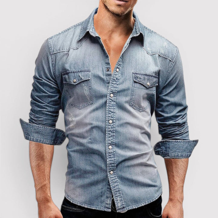 Clayton™ | Long Sleeve Shirt with Chest Pocket
