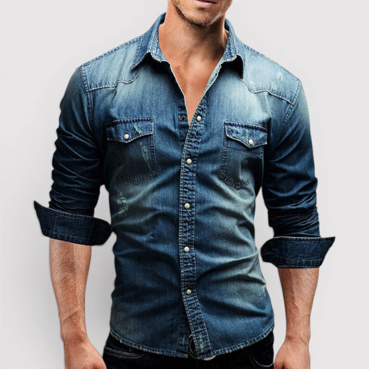 Clayton™ | Long Sleeve Shirt with Chest Pocket