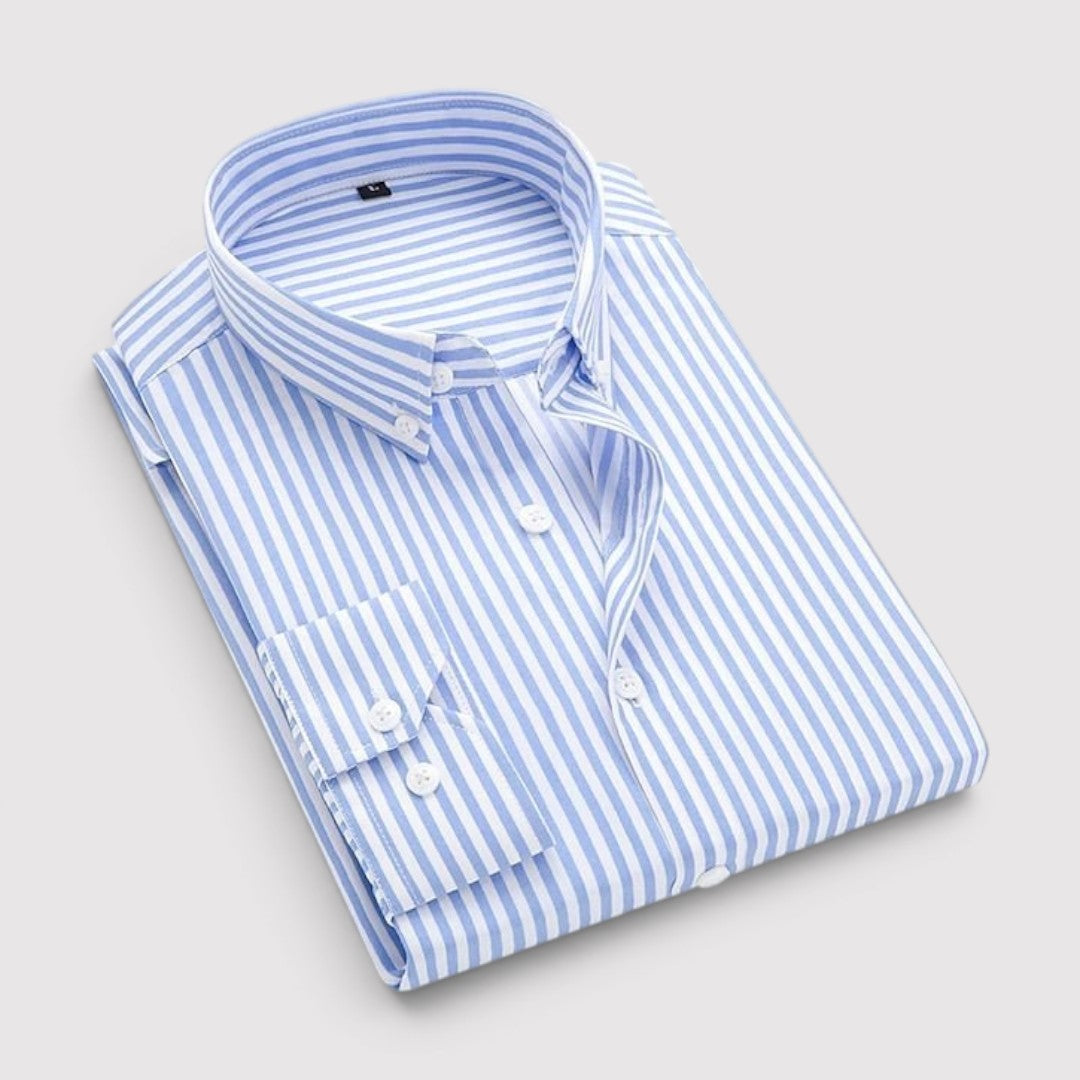 David™ | Striped Button-Front Shirt