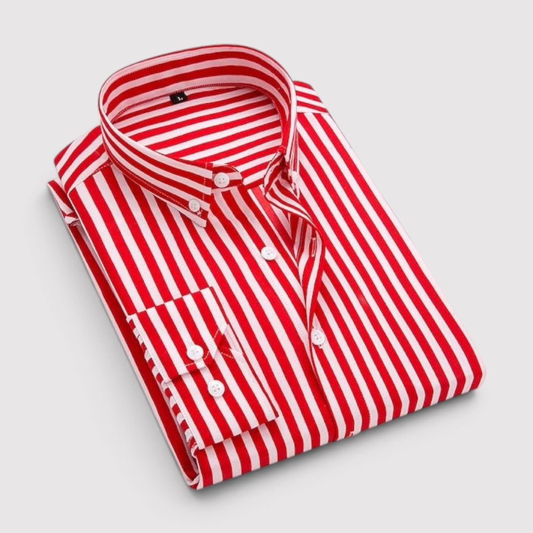 David™ | Striped Button-Front Shirt