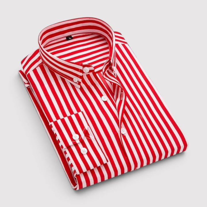 David™ | Striped Button-Front Shirt