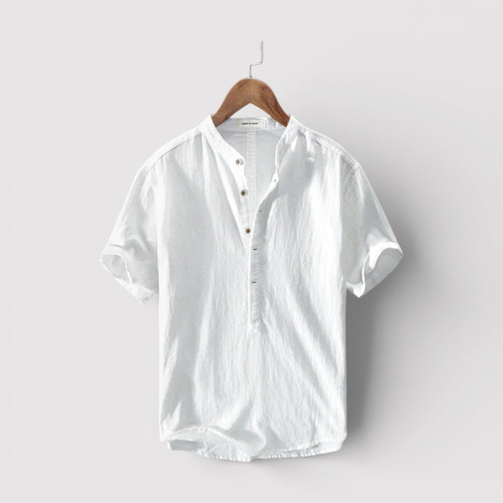 Barry™ | Airy Short-Sleeve Mandarin Shirt