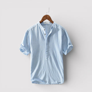 Barry™ | Airy Short-Sleeve Mandarin Shirt
