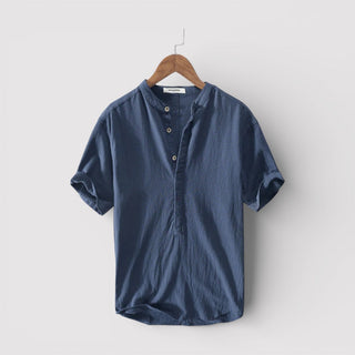 Barry™ | Airy Short-Sleeve Mandarin Shirt