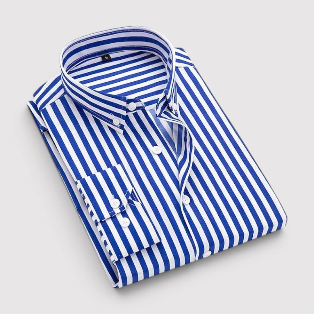 David™ | Striped Button-Front Shirt