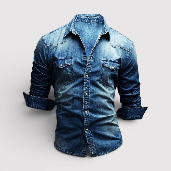 Clayton™ | Long Sleeve Shirt with Chest Pocket