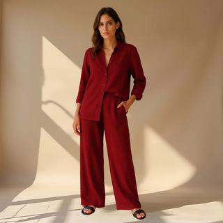 Ashley Shirt And Pants 2-Piece Set