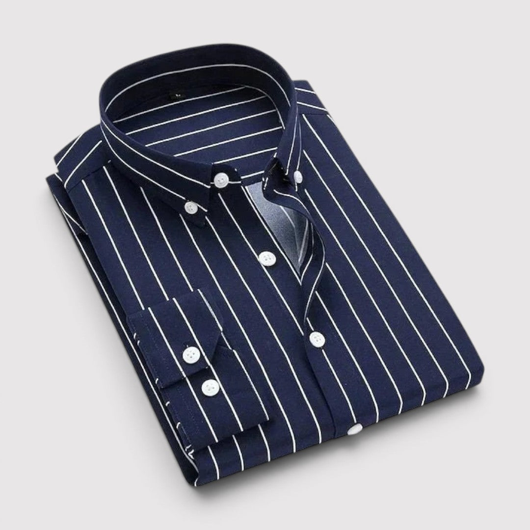 David™ | Striped Button-Front Shirt