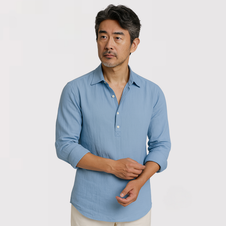 Ned™ | Lightweight Shirt with Button Placket