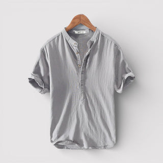 Barry™ | Airy Short-Sleeve Mandarin Shirt