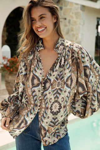 Aurora Blouse - Olive