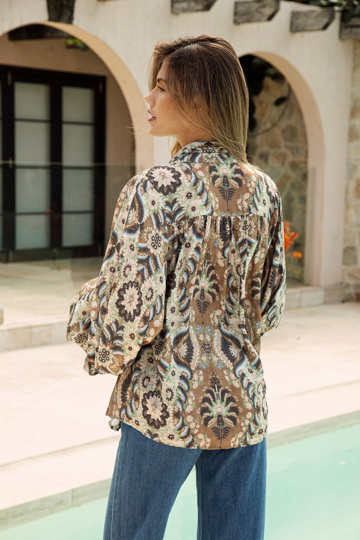 Aurora Blouse - Olive