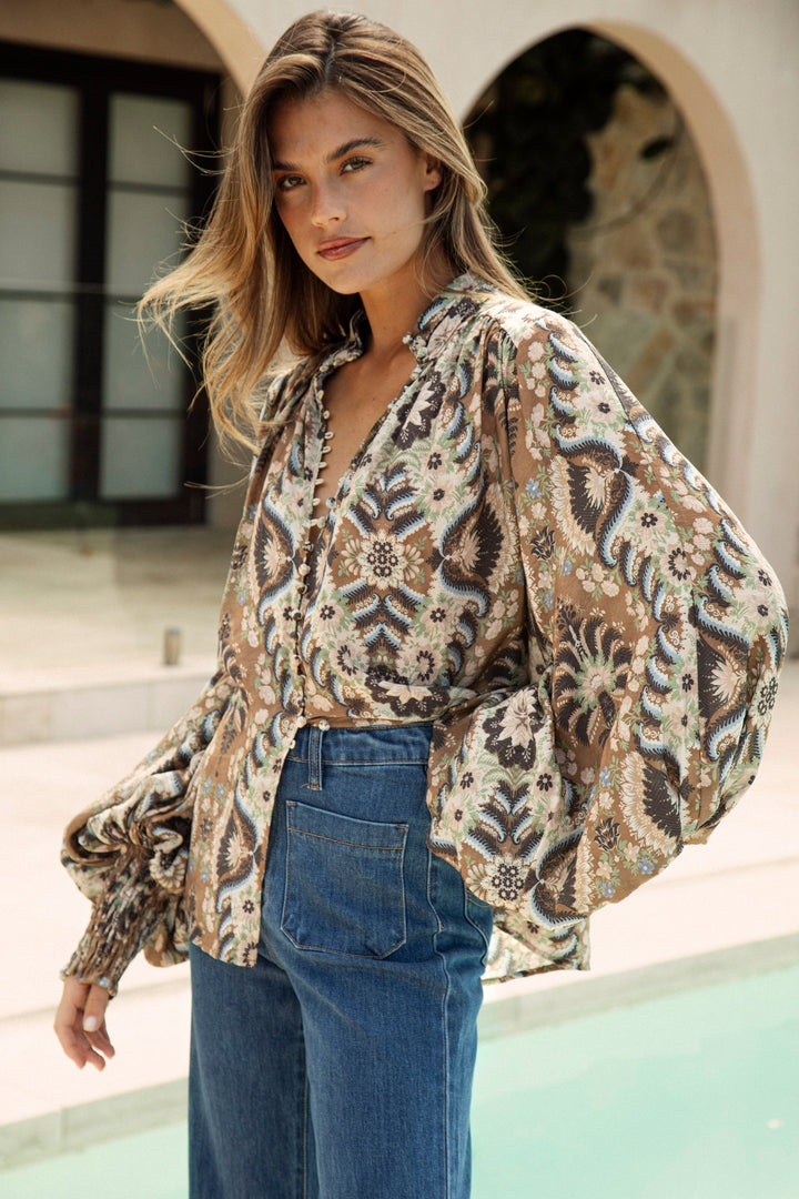 Aurora Blouse - Olive