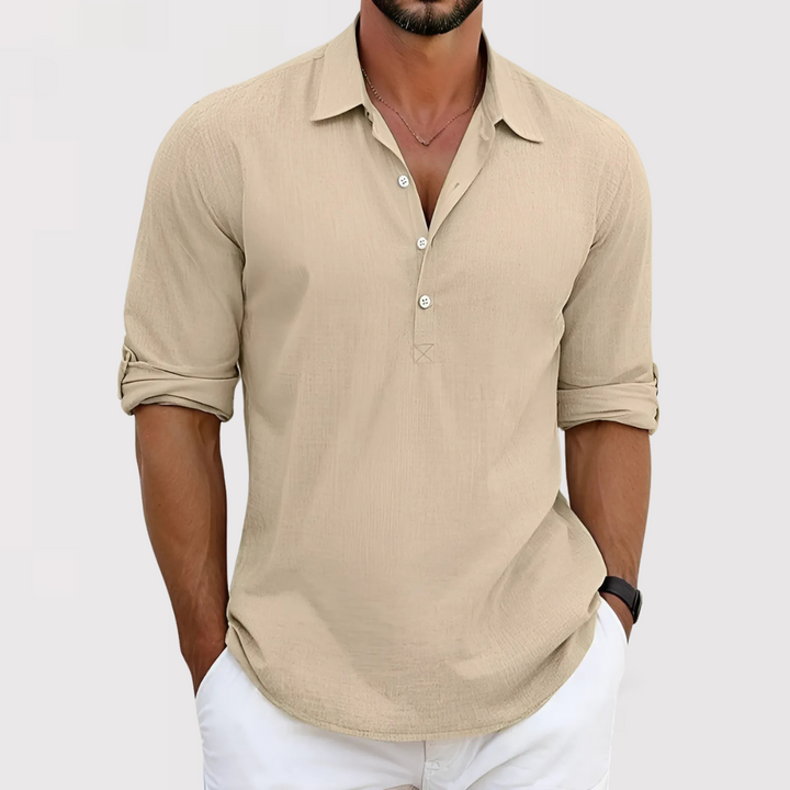 Ned™ | Lightweight Shirt with Button Placket