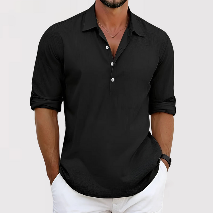 Ned™ | Lightweight Shirt with Button Placket