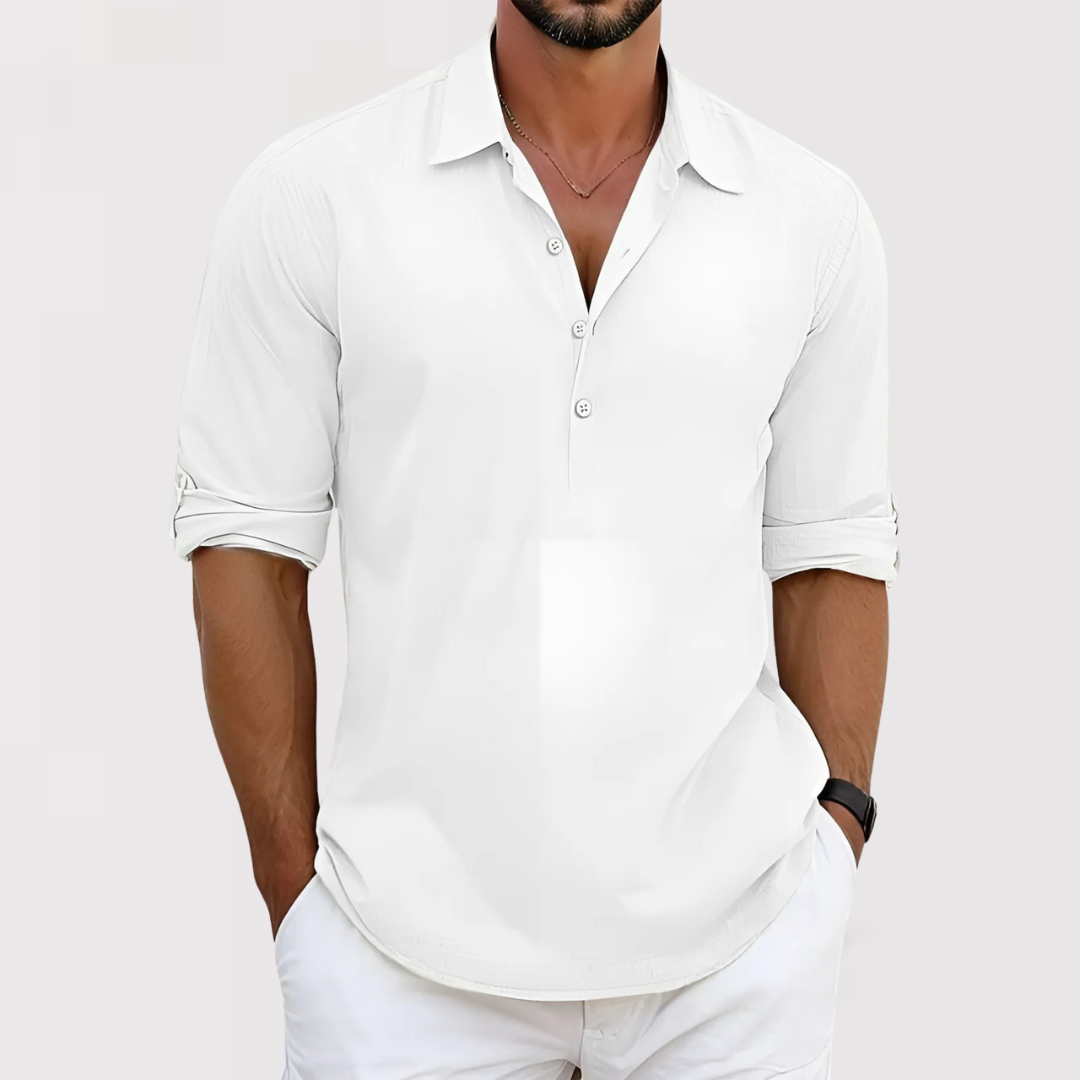 Ned™ | Lightweight Shirt with Button Placket