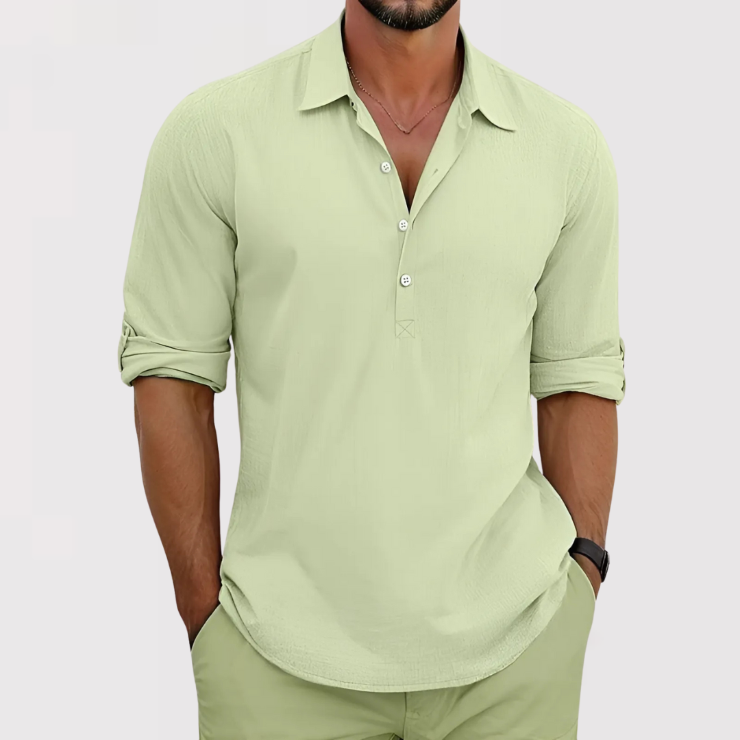 Ned™ | Lightweight Shirt with Button Placket