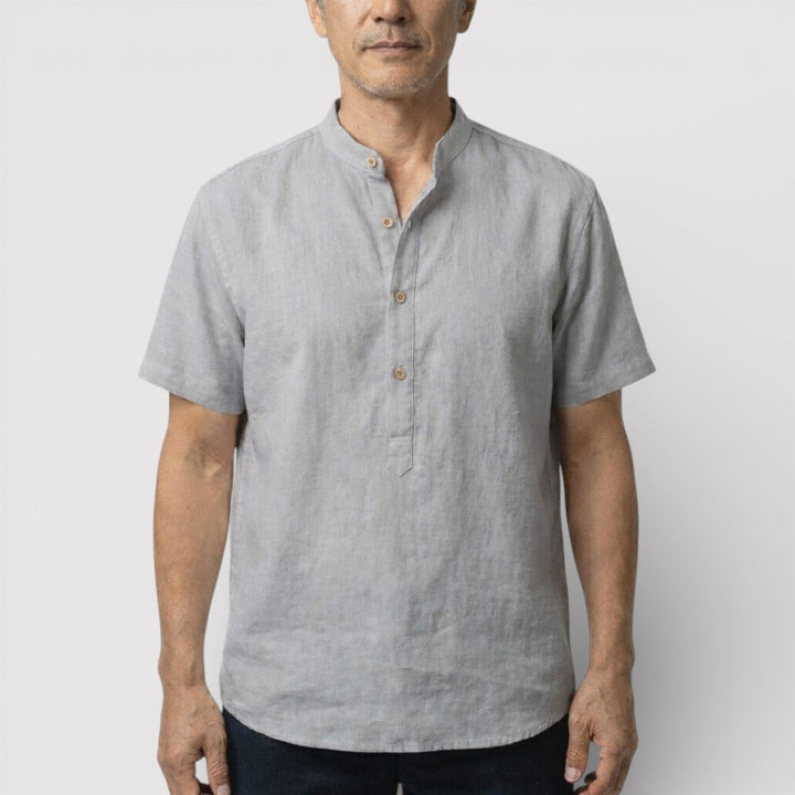 Barry™ | Airy Short-Sleeve Mandarin Shirt