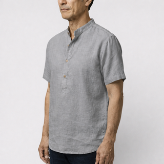 Barry™ | Airy Short-Sleeve Mandarin Shirt
