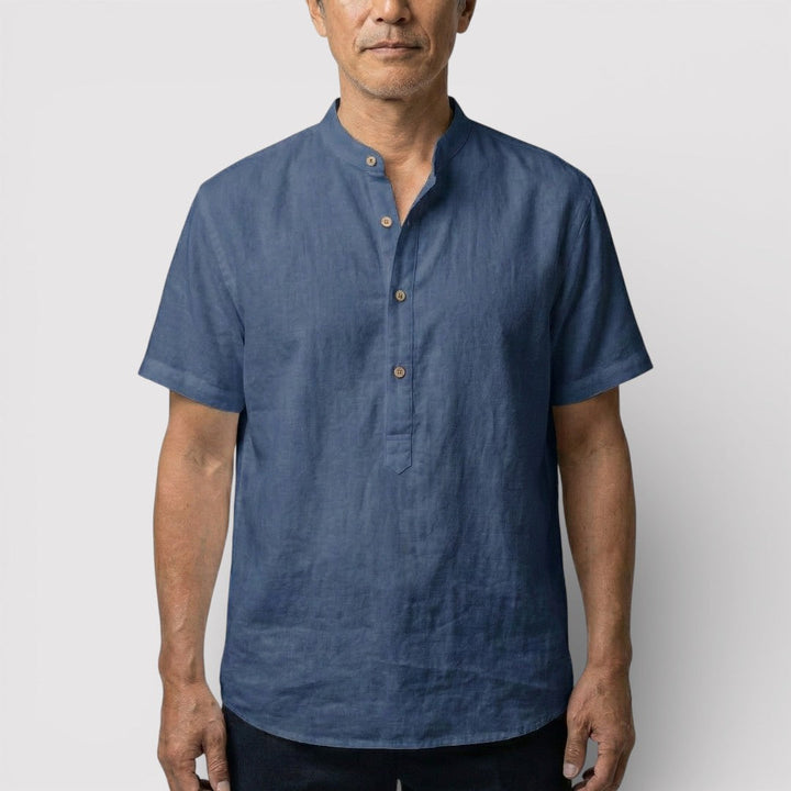 Barry™ | Airy Short-Sleeve Mandarin Shirt