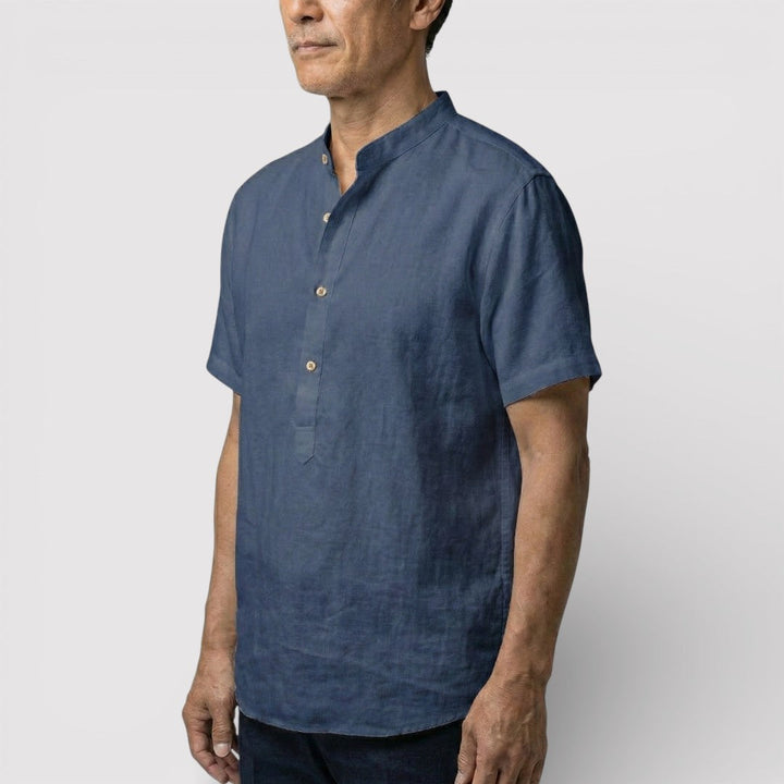 Barry™ | Airy Short-Sleeve Mandarin Shirt