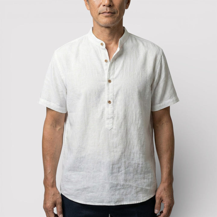 Barry™ | Airy Short-Sleeve Mandarin Shirt