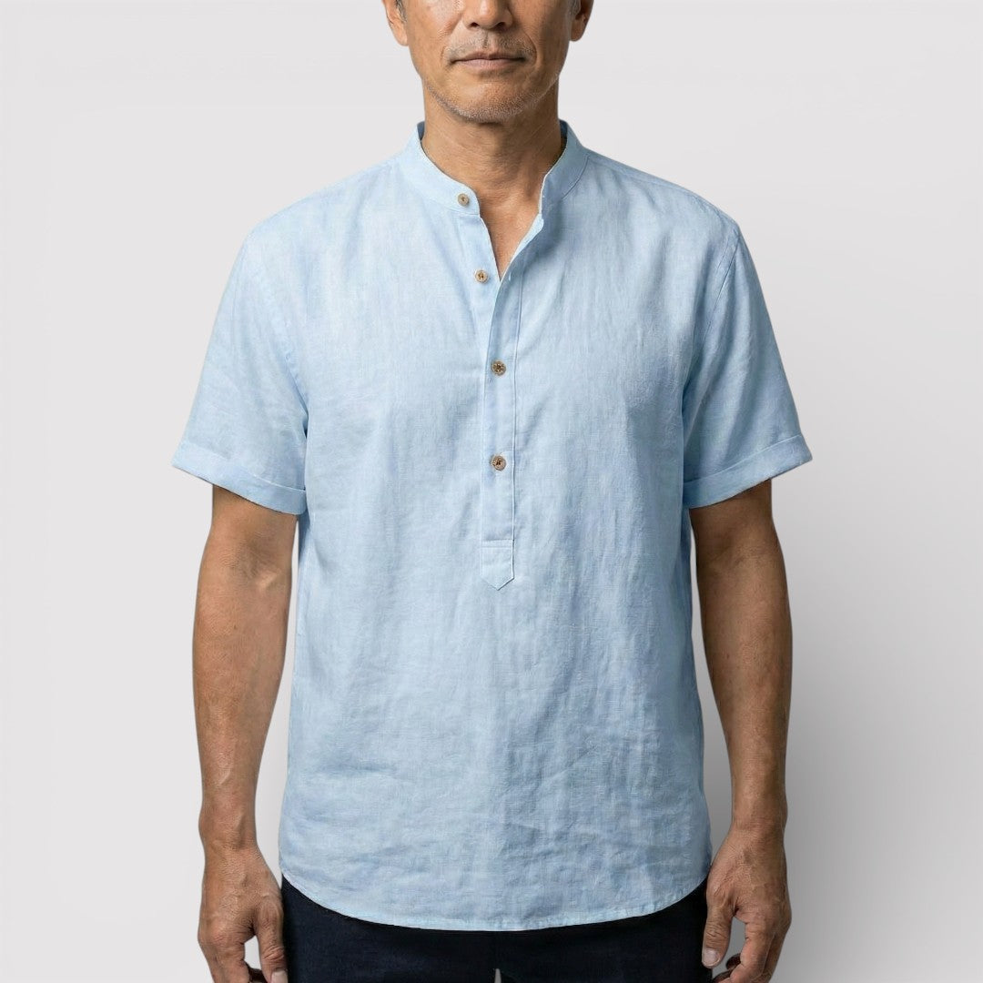 Barry™ | Airy Short-Sleeve Mandarin Shirt
