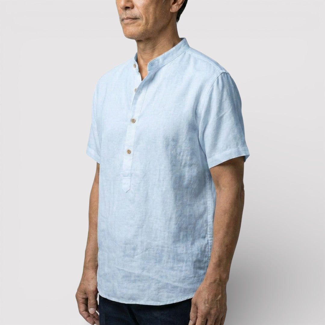 Barry™ | Airy Short-Sleeve Mandarin Shirt