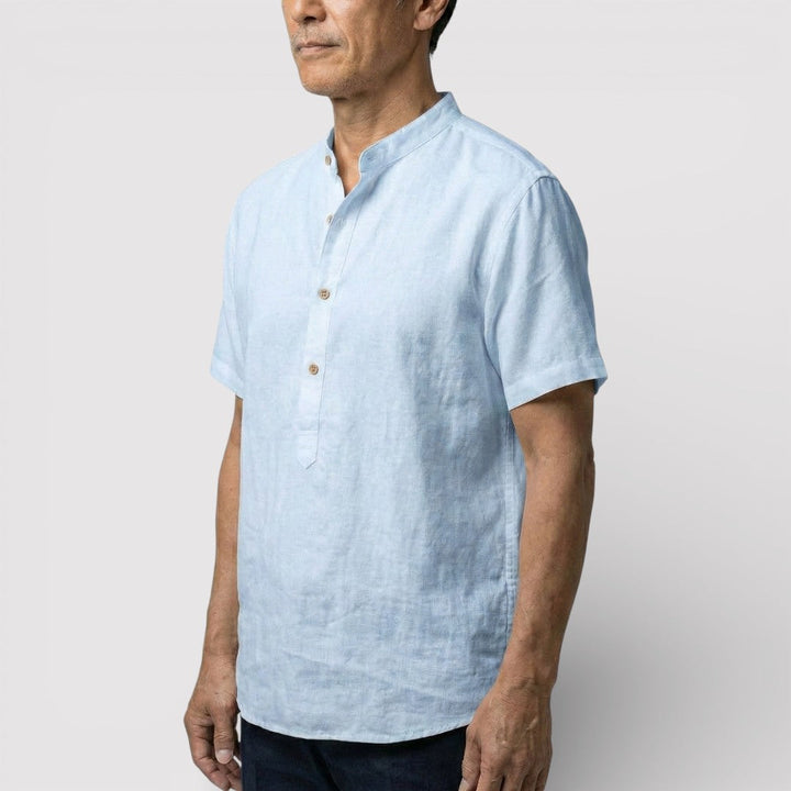 Barry™ | Airy Short-Sleeve Mandarin Shirt