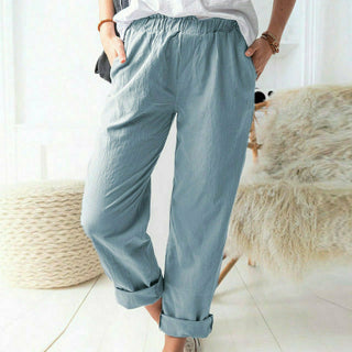 Jessica™ | Soft Textured Linen-Cotton Pants