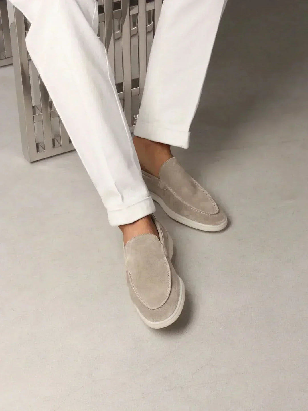 Max™ | Classic Light Grey Loafers