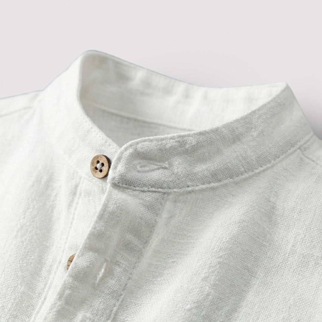 Barry™ | Airy Short-Sleeve Mandarin Shirt