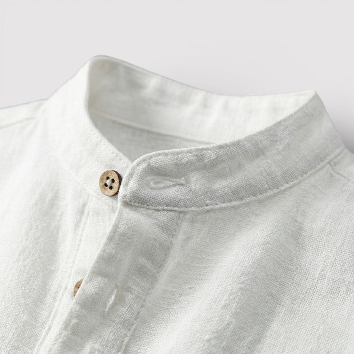 Barry™ | Airy Short-Sleeve Mandarin Shirt