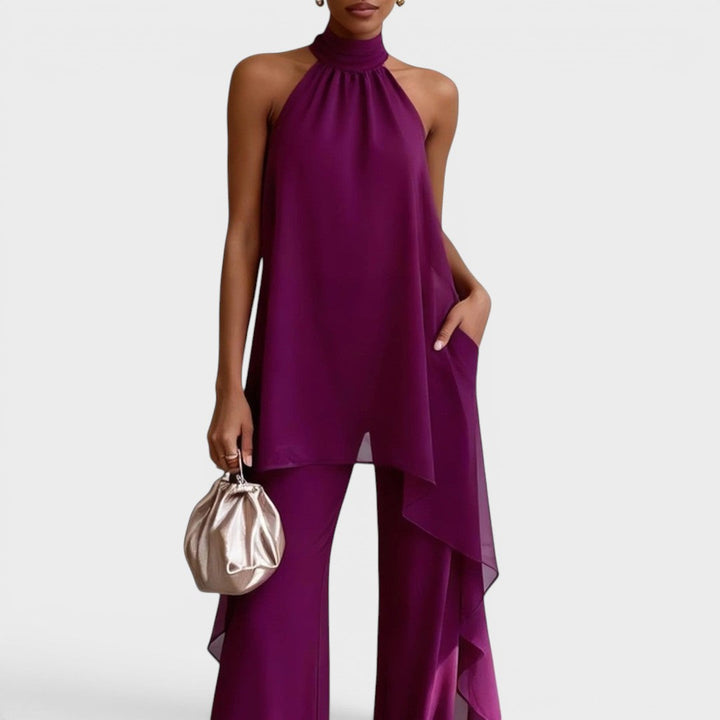 CLARA | Elegant Halter-Neck Set