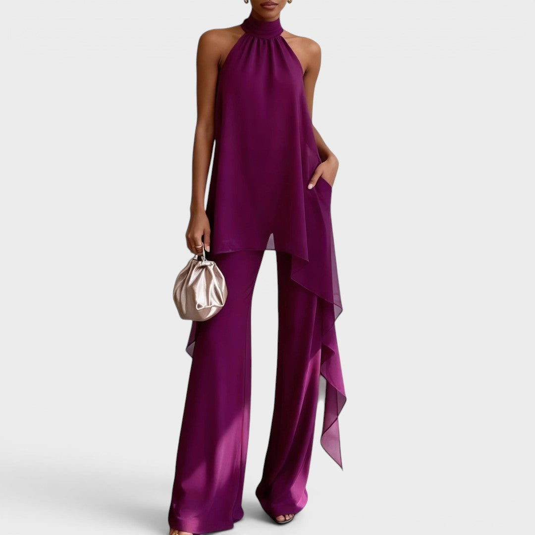CLARA | Elegant Halter-Neck Set
