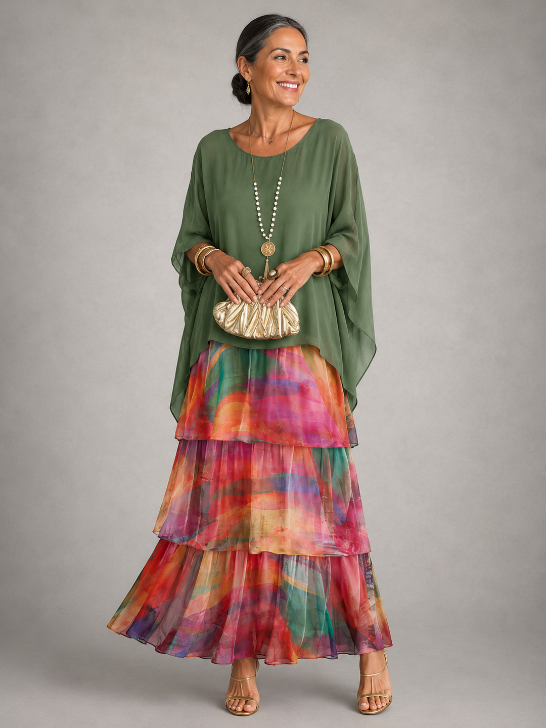 Lara™ | Elegant, flowing long dress