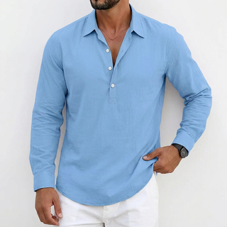 Ned™ | Lightweight Shirt with Button Placket