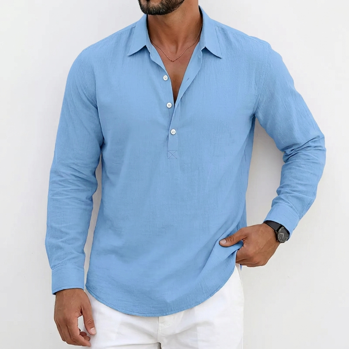 Ned™ | Lightweight Shirt with Button Placket