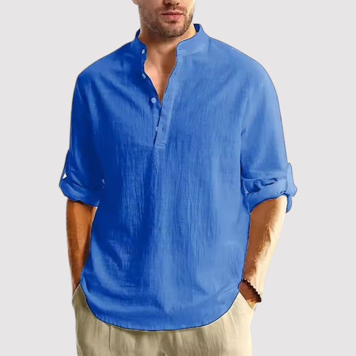 Richard™ | Shirt with Band Collar