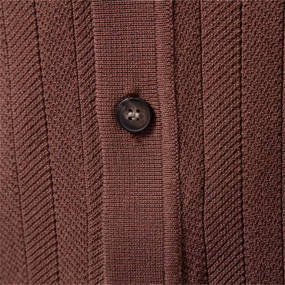 Beau™ | Knit Shirt with Button Placket