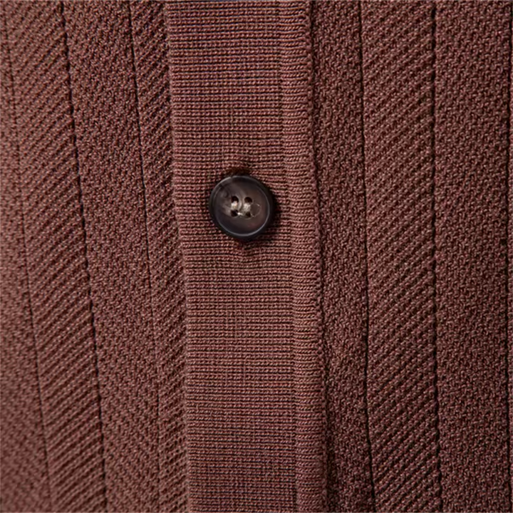 Beau™ | Knit Shirt with Button Placket