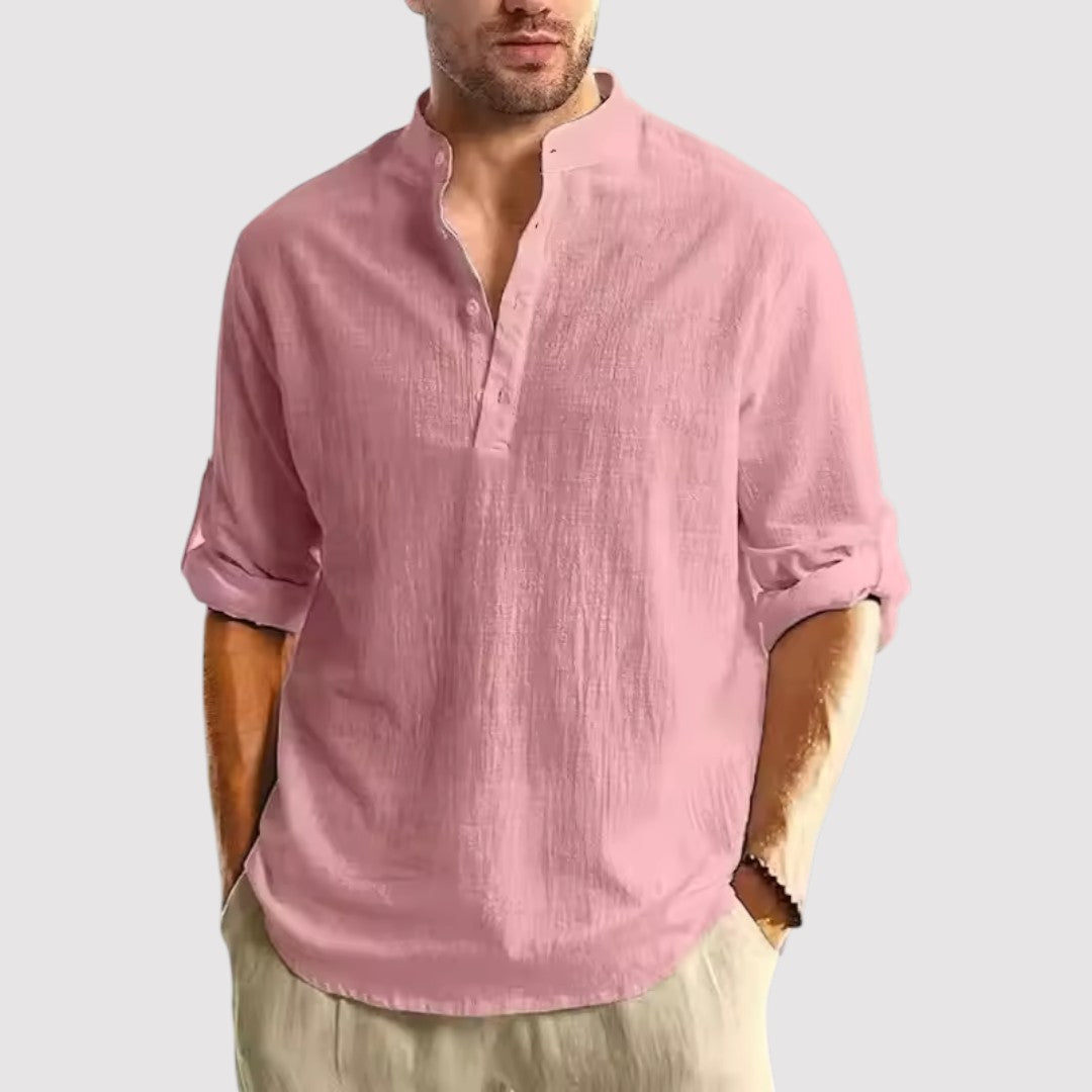 Richard™ | Shirt with Band Collar