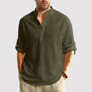 Richard™ | Shirt with Band Collar