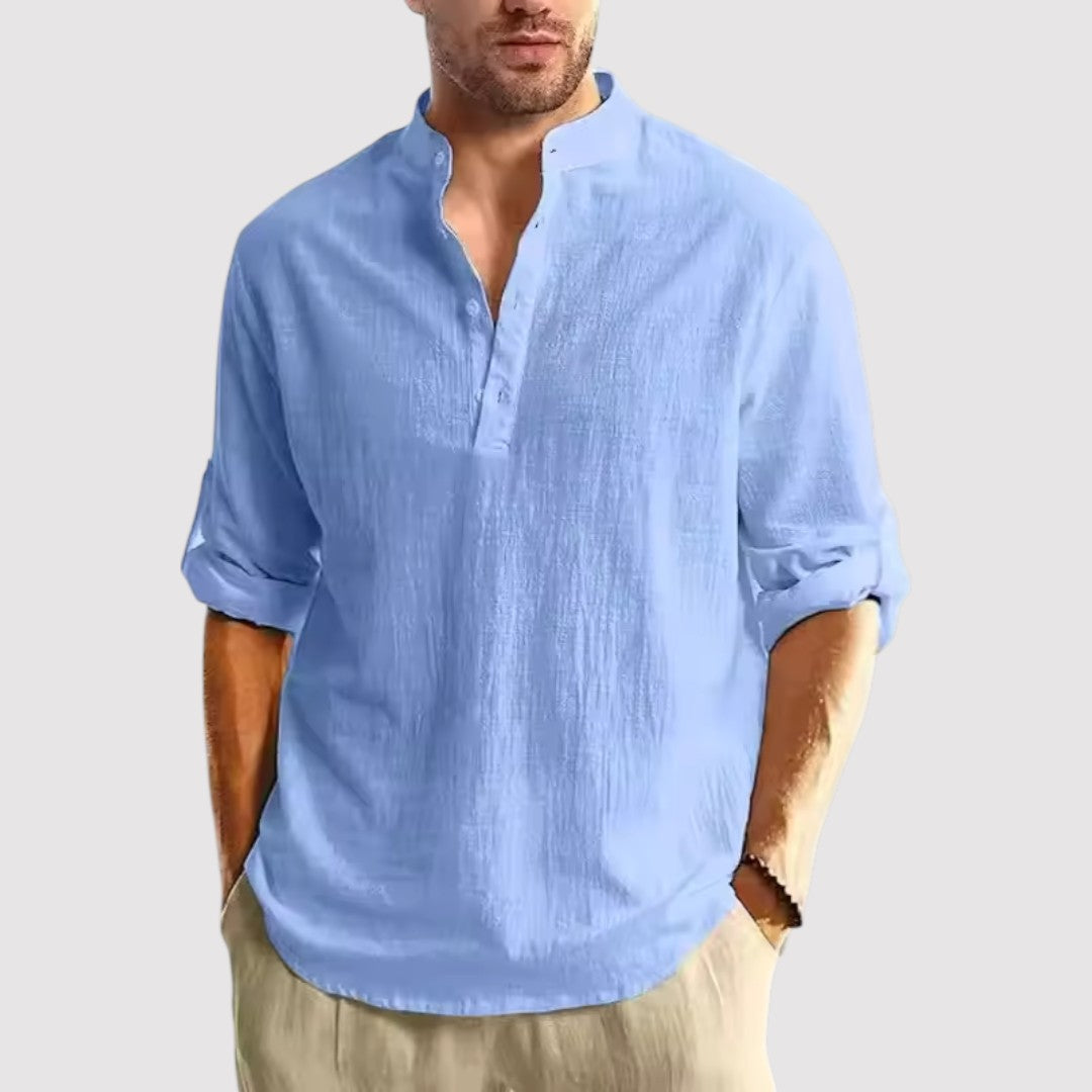 Richard™ | Shirt with Band Collar