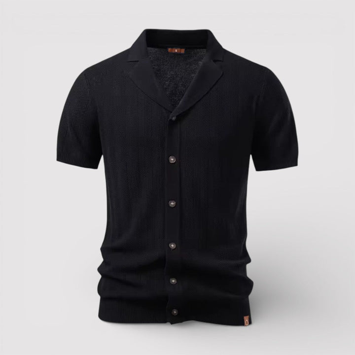 Beau™ | Knit Shirt with Button Placket