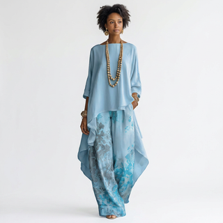 Lieta Elegant Asymmetric Two-Piece Set