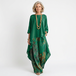 Lieta Elegant Asymmetric Two-Piece Set